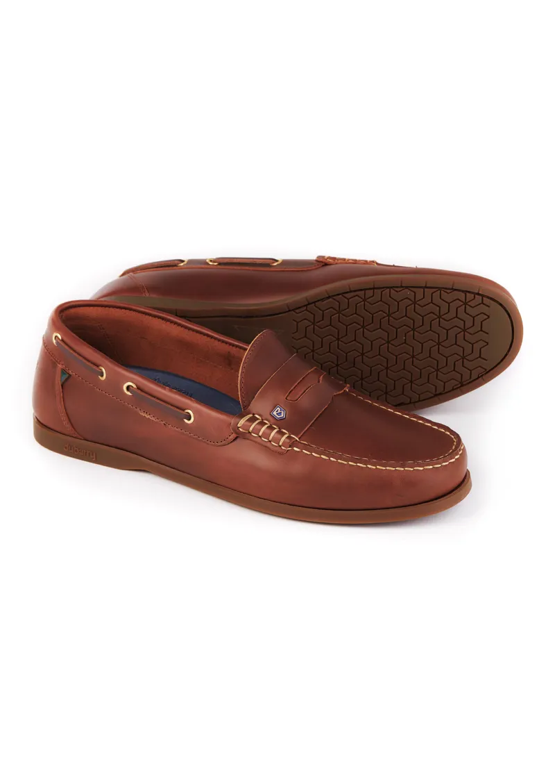 Dubarry Spinnaker Mens Deck Shoes Brown-2
